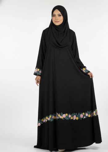 Elegance Abaya Burqa– Cherry Nida fabric soft